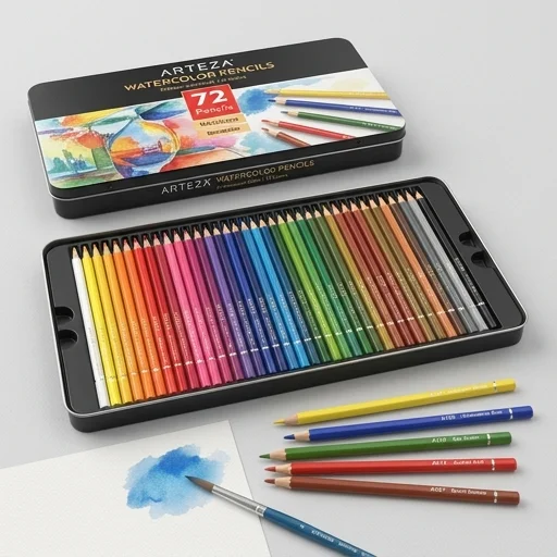 Arteza Watercolor Pencils 72 Color view 3