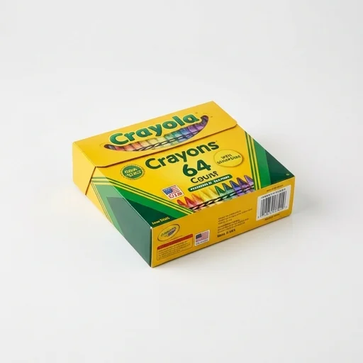 Crayola Crayons 64 Count Box view 2