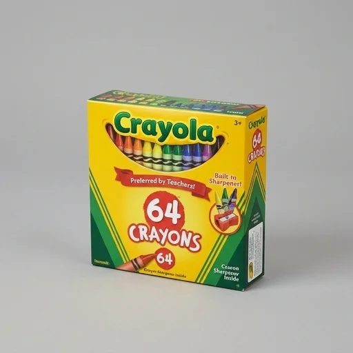 Crayola Crayons 64 Count Box view 3