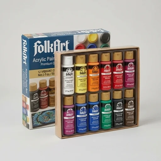 Folkart Acrylic Paint Set view 3