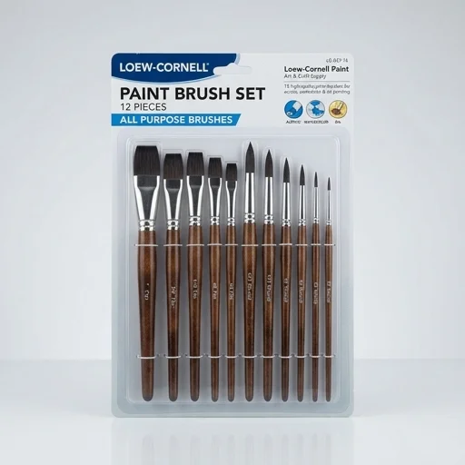 Loew Cornell Paint Brush Set view 2